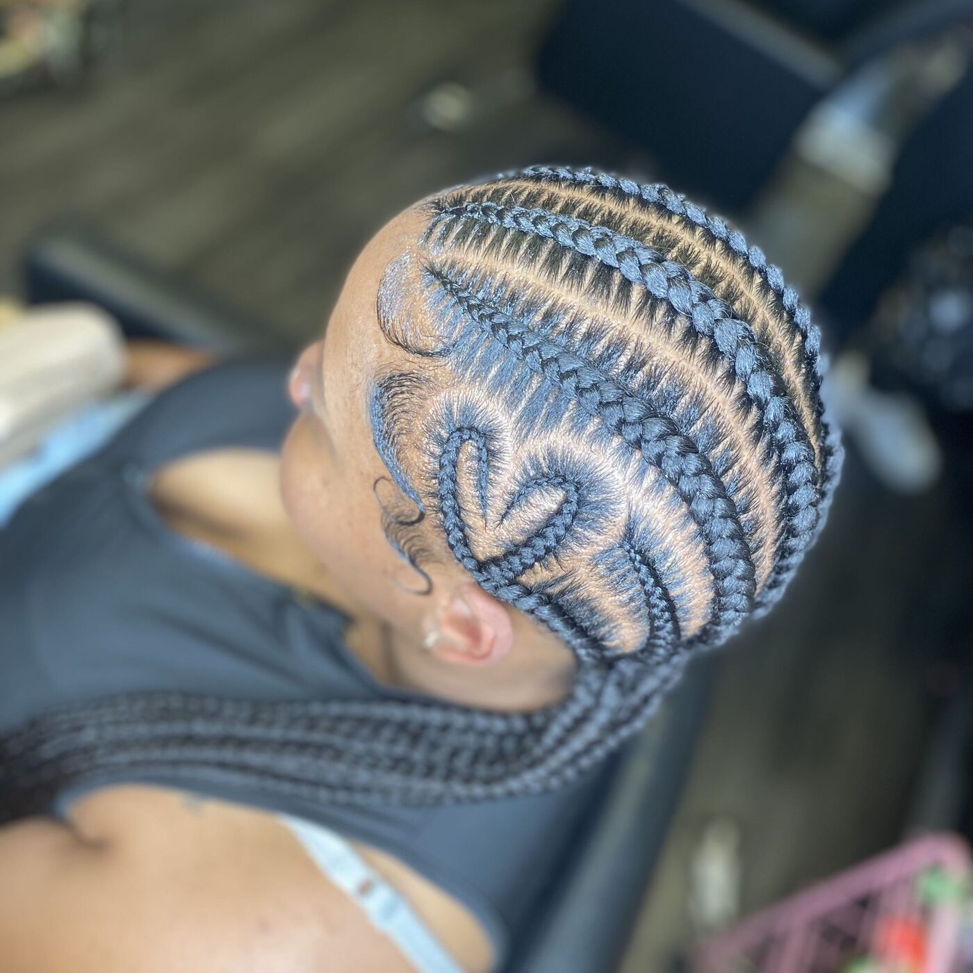 High stitch braid ponytail